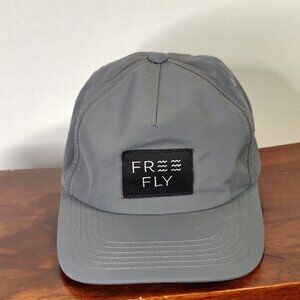 Free Fly Apparel Freestone Hat Cap Snap Back Gray Patch Logo Nylon Panel Mens